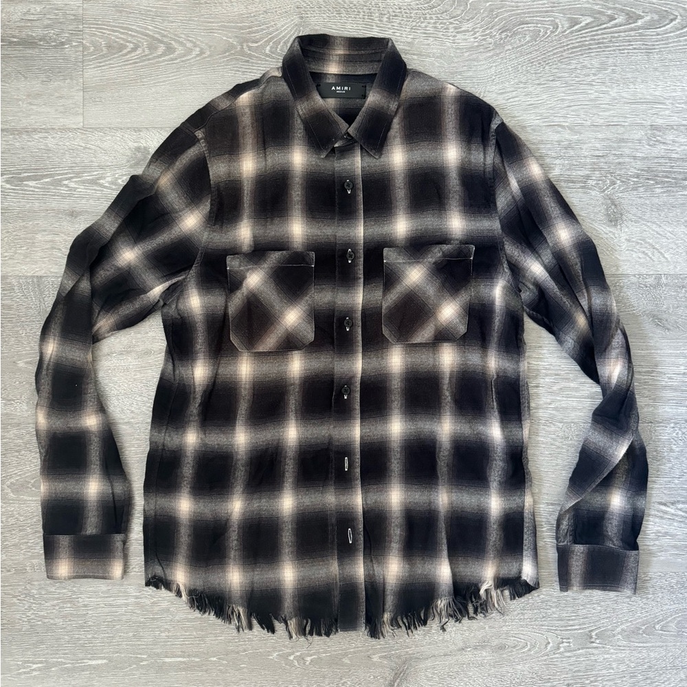 Amiri Raw Hem Shirt
